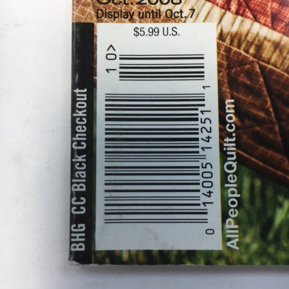 American Patchwork & Quilting Magazine Better Homes & Gardens October 2008 Issue - Picture 2 of 9